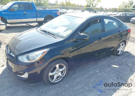 2012 Hyundai Accent Gls z USA, uszkodzony, nr VIN KMHCU4AE0CU068634